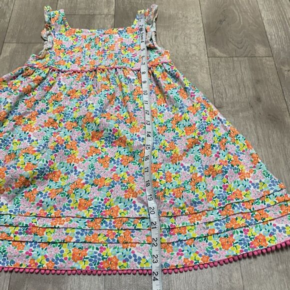 Girls Mini Boden Floral Ruffled Boho Pleated Sleeveless Dress - Picture 6 of 7